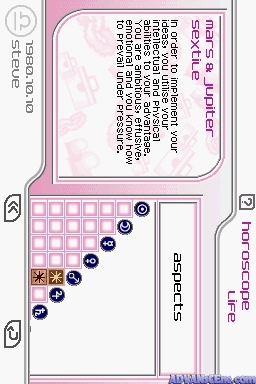 Astrology DS screenshot 3 for Nintendo DS